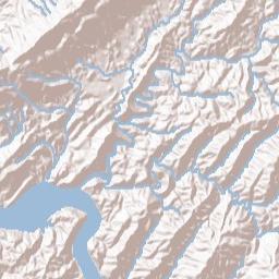 Chilhowee Tennessee Terrain Map