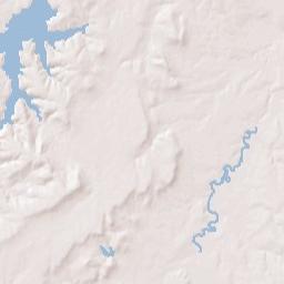 Okfuskee County Terrain Map