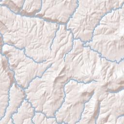 Barkertown Tennessee Terrain Map