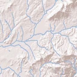 Hoopers Creek Terrain Map