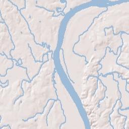 Saltillo Tennessee Terrain Map