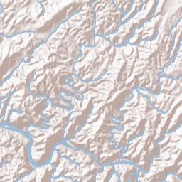 Towee Tennessee Terrain Map