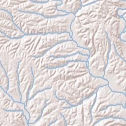 Upper Holly Creek Tennessee Terrain Map