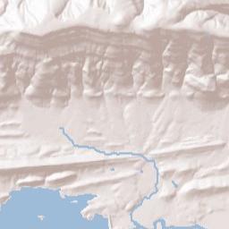Waveland Arkansas Terrain Map