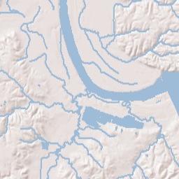 Pyburn Tennessee Terrain Map