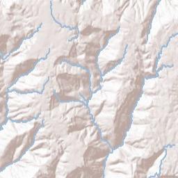 Three Forks Tennessee Terrain Map