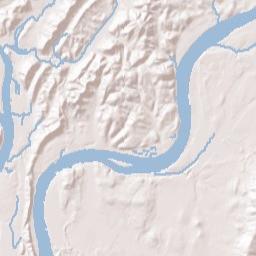 Woodland Heights Tennessee Terrain Map