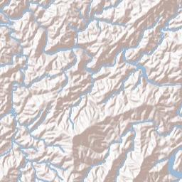 U.S. 74, Cherokee National Forest, Reliance Terrain Map