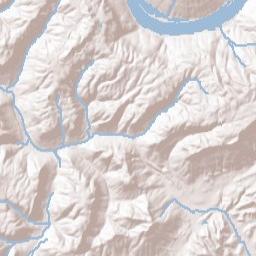 Whiteside Tennessee Terrain Map