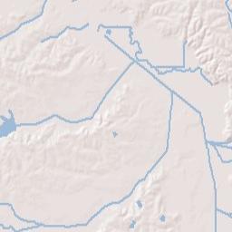 Alcorn County Terrain Map