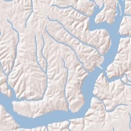 Elk Estates Alabama Terrain Map