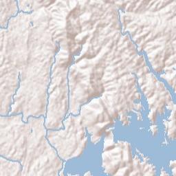 10304-10520 Old Highway 411 Chatsworth Terrain Map