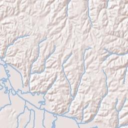 Seven Pines Alabama Terrain Map