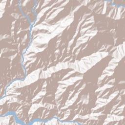 Falling Springs California Terrain Map