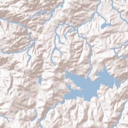 Twin Peaks California Terrain Map