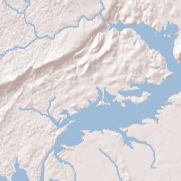 Lookout Valley Acres Alabama Terrain Map