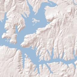 Misty Harbor Alabama Terrain Map