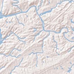 1772-2008 The Valley Northeast, Sandy Springs Terrain Map