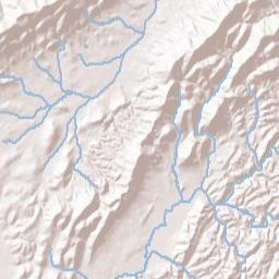 Rabbittown Alabama Terrain Map
