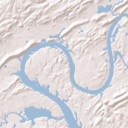 Sherwood Shores Alabama Terrain Map