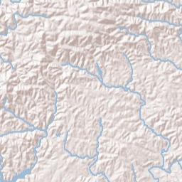 Cleburne County Terrain Map