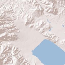 Terra Cotta California Terrain Map
