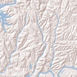 Powhatan Alabama Terrain Map