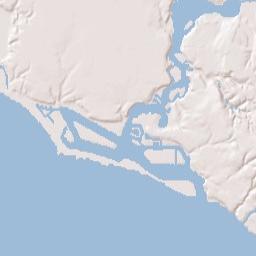Costa Mesa California Terrain Map