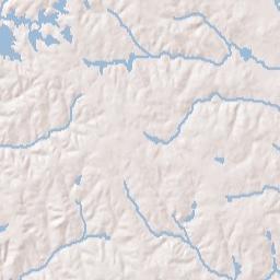 Coweta County Terrain Map