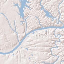 Ridgeland Alabama Terrain Map