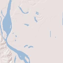 Canale Arkansas Terrain Map
