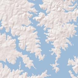 Oakland Alabama Terrain Map