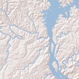 Sehoya Alabama Terrain Map