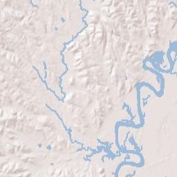 Gosa Alabama Terrain Map