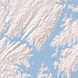 Lake Hill Estates Alabama Terrain Map