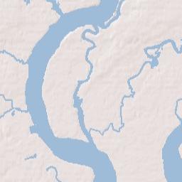 North Charleston Terrain Map