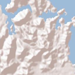 Fukuechō Terrain Map