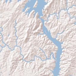 Cherokee Bluffs Alabama Terrain Map