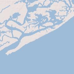 Folly Beach Terrain Map