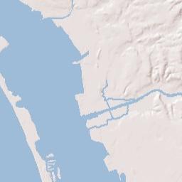 San Diego – Coronado Bridge, San Diego, CA Terrain Map