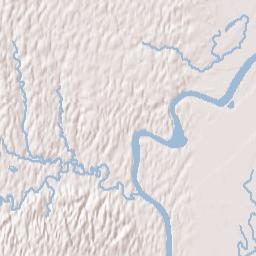 Oakchia Alabama Terrain Map