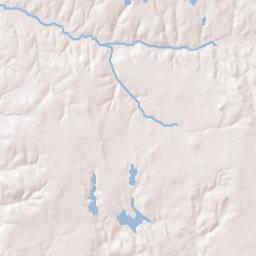 Hilltop Lakes Terrain Map