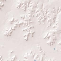 Crockett County Terrain Map
