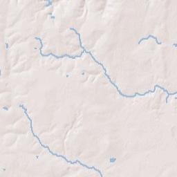 Rabbit Creek Estates Alabama Terrain Map