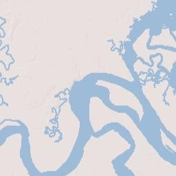 Nassauville Florida Terrain Map
