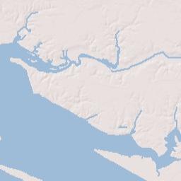 Ocean Springs Terrain Map