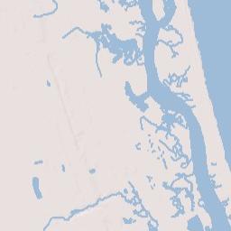 Villano Beach Florida Terrain Map