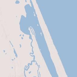 Tomoka Estates Florida Terrain Map