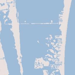 Cocoa Beach Florida Terrain Map