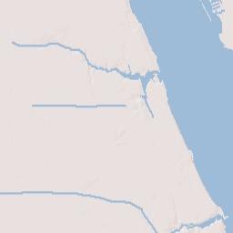 West Eau Gallie Florida Terrain Map